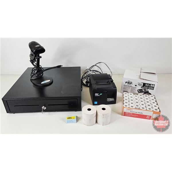 Business Starter Kit : Cash Box w/Key, Star Micronics TSP100 Series Thermal Receipt Printer,  Esky W