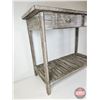 Image 4 : Rustic Wooden Console Table  (Measures : 31"H x 40"W x 17"D)