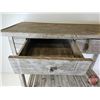 Image 6 : Rustic Wooden Console Table  (Measures : 31"H x 40"W x 17"D)