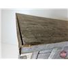 Image 9 : Rustic Wooden Console Table  (Measures : 31"H x 40"W x 17"D)