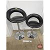 Image 1 : Mooncut Bar Stools (2) (Tallest Measures : 40"H)