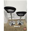 Image 2 : Mooncut Bar Stools (2) (Tallest Measures : 40"H)