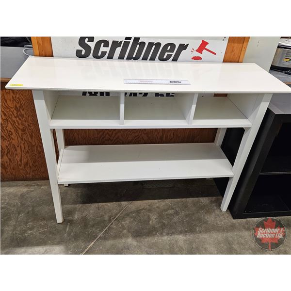 Console Table w/3 Upper Cubbies & Lower Display Shelf (Measures : 35-1/2"H x 50-3/4"W x 16-1/4"D)