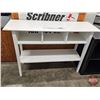 Image 1 : Console Table w/3 Upper Cubbies & Lower Display Shelf (Measures : 35-1/2"H x 50-3/4"W x 16-1/4"D)