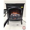 Image 4 : Electric Free Standing Fireplace/Heater  (Measures : 22-3/4"H x 17"W x 10"D)