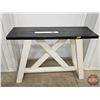 Image 1 : Farmhouse Style Console Table  w/Trestle Base (Measures : 34"H x 45"W x 14"D)