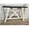 Image 2 : Farmhouse Style Console Table  w/Trestle Base (Measures : 34"H x 45"W x 14"D)