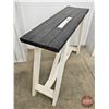 Image 3 : Farmhouse Style Console Table  w/Trestle Base (Measures : 34"H x 45"W x 14"D)