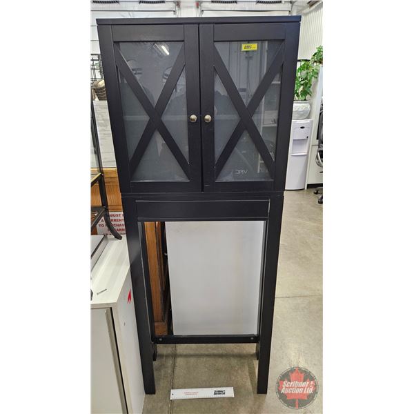 Space Saver w/Barn Style Doors  (Measures : 63"H x 24"W x 9-1/2"D)