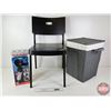 Image 1 : Chair, Laundry Bin & Drain Buster (Chair Height : 32"H)
