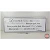 Image 1 : Metal Framed Canvas Wall Art : "Love your life, be happy, keep smiling…" (Measures : 15"H x