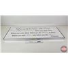 Image 6 : Metal Framed Canvas Wall Art : "Love your life, be happy, keep smiling…" (Measures : 15"H x