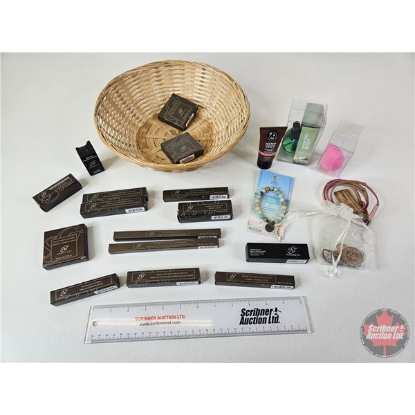 Variety Product Basket Lot : SST Products (Long Last Demi Matte Lipstick, Power Stay Brow Pencil, Du