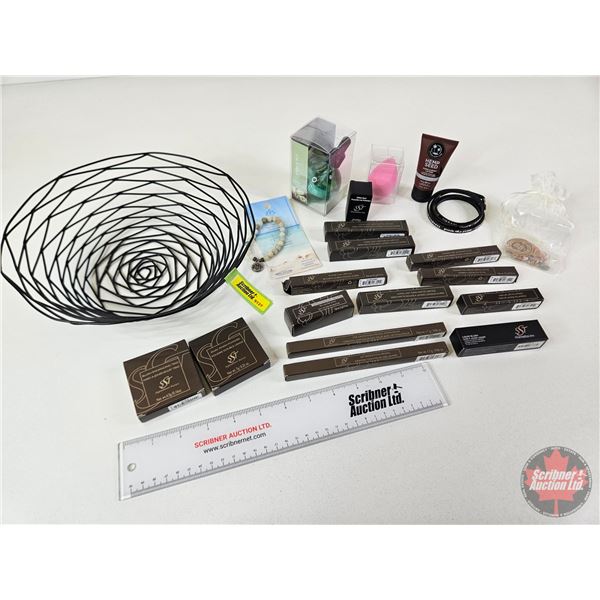 Variety Product Basket Lot : SST Products (Long Last Demi Matte Lipstick, Power Stay Brow Pencil, Du