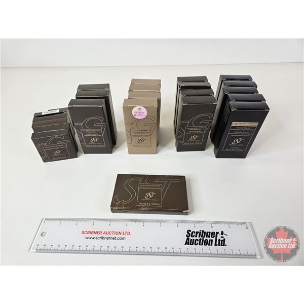 SST Cosmetic Products (23 pcs) :  - Dual Finish Powder  - Oil Free Weightless Foundation - Color Cor