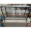Image 1 : IKEA KLINGSBO Glass-Door Cabinet (Note : Door Not Attached - Needs Fixing) (Measures : 31-1/2"H x 36