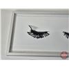 Image 3 : Framed Eyelash Motif Wall Art  (Measures : 12"H x 24"W x 1-1/2"D)