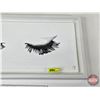 Image 4 : Framed Eyelash Motif Wall Art  (Measures : 12"H x 24"W x 1-1/2"D)