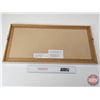 Image 6 : Framed Eyelash Motif Wall Art  (Measures : 12"H x 24"W x 1-1/2"D)