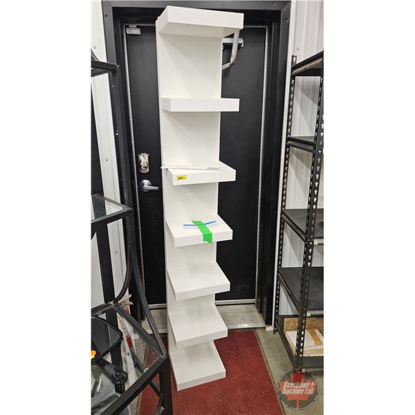 IKEA Lack Wall Shelf (High Gloss Finish)  (Measures : 75"H x 11-3/4"W x 11"D)