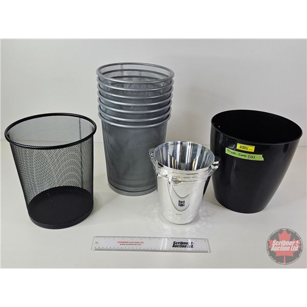 Variety Small Garbage Bins (13)  (Largest Measures : 11"H)