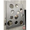 Image 1 : Large Wall Mounted Decorative Mirrored Panel  (Measures : 60"H x 48"W x 3/4"D)