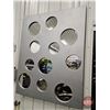 Image 3 : Large Wall Mounted Decorative Mirrored Panel  (Measures : 60"H x 48"W x 3/4"D)