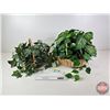 Image 4 : Artificial Plants w/Baskets (2)  (Largest Basket : 13"H)