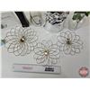 Image 2 : Home Décor Combo : Vases (4), Picture Frame & Wall Art  (Tallest Vase : 12"H)
