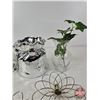 Image 3 : Home Décor Combo : Vases (4), Picture Frame & Wall Art  (Tallest Vase : 12"H)