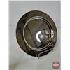 Image 5 : Chrome Themed Décor : Globe, Plates, Cotton Pad Holders & Candle Holder (Globe : 9"H)