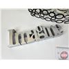 Image 2 : Décor : Candle Holder, Canvas Wall Plaque, Word Art & Ceramic Waterer Dish (Wall Plaque : 14"H x 14"