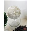 Image 7 : Artificial Plants, Wall Mirror Décor & Lidded Glass Tumbler
