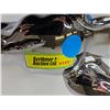 Image 7 : Mirrored Chrome Ceramic Elephant Sculptures (Largest : 11-1/2"H)