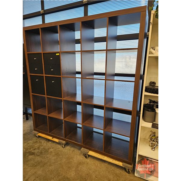 IKEA Kallax Shelving Unit w/Drawers  (Measures : 72-1/2"H x 72-1/2"W x 15-1/2"D)