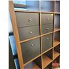 Image 3 : IKEA Kallax Shelving Unit w/Drawers  (Measures : 72-1/2"H x 72-1/2"W x 15-1/2"D)