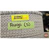 Image 10 : Area Rugs (5) (Grey/Black) (Largest Measures : 63" x 86")