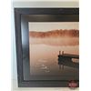 Image 2 : Framed Wall Art : Be the Change you wish to see in the World" (Lake Motif)  (Measures : 26"H x 38-1/
