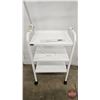 Image 4 : Esthetician Rolling Cart w/Magnifying Lamp  (Cart Measures : 37-1/2"H x 22"W x 13-1/2"D)