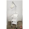 Image 8 : Esthetician Rolling Cart w/Magnifying Lamp  (Cart Measures : 37-1/2"H x 22"W x 13-1/2"D)