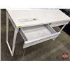 Image 2 : IKEA BESTÅ BURS Desk (High-Gloss) : 2 Drawer  (Ideal for Nail Techs) (Measures : 29-1/4"H x 47"W x 1