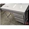 Image 2 : IKEA BESTÅ BURS Desk (High-Gloss) (2 Drawer) c/w Rolling 3 Drawer Organizer Unit (Ideal for Nail Tec