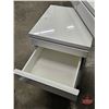 Image 6 : IKEA BESTÅ BURS Desk (High-Gloss) (2 Drawer) c/w Rolling 3 Drawer Organizer Unit (Ideal for Nail Tec