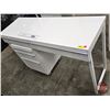 Image 2 : IKEA BESTÅ BURS Desk (High-Gloss) (2 Drawer) c/w Rolling 3 Drawer Organizer Unit (Ideal for Nail Tec