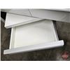 Image 5 : IKEA BESTÅ BURS Desk (High-Gloss) (2 Drawer) c/w Rolling 3 Drawer Organizer Unit (Ideal for Nail Tec