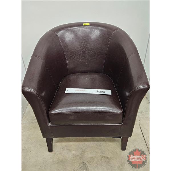 Artificial Leather Arm Chair  (Measures : 32"H)
