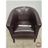 Image 1 : Artificial Leather Arm Chair  (Measures : 32"H)