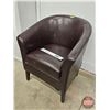 Image 2 : Artificial Leather Arm Chair  (Measures : 32"H)