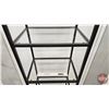 Image 5 : IKEA VITTSJÖ Shelf Unit w/Black Metal Frame & Glass Shelves  (Measures : 69"H x 20"W x 14-1/4"D)