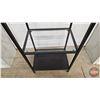 Image 6 : IKEA VITTSJÖ Shelf Unit w/Black Metal Frame & Glass Shelves  (Measures : 69"H x 20"W x 14-1/4"D)